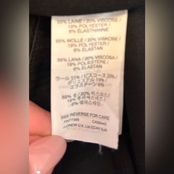 J Crew Woman Minnie Skinny Trouser Pant Black Size 14 - Picture 5 of 11